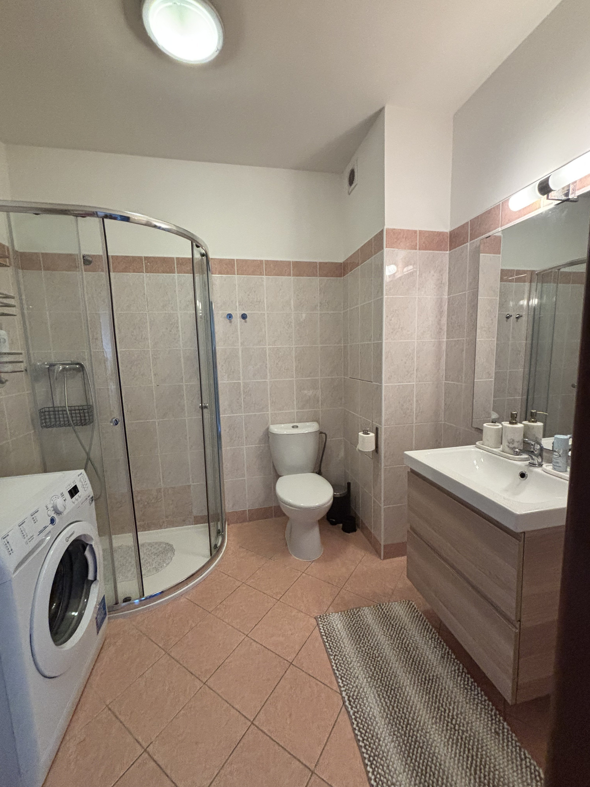 Bathroom with sink and toilet
