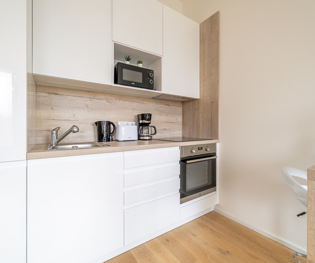 The Elegant White Suite in SmichovCity Residence