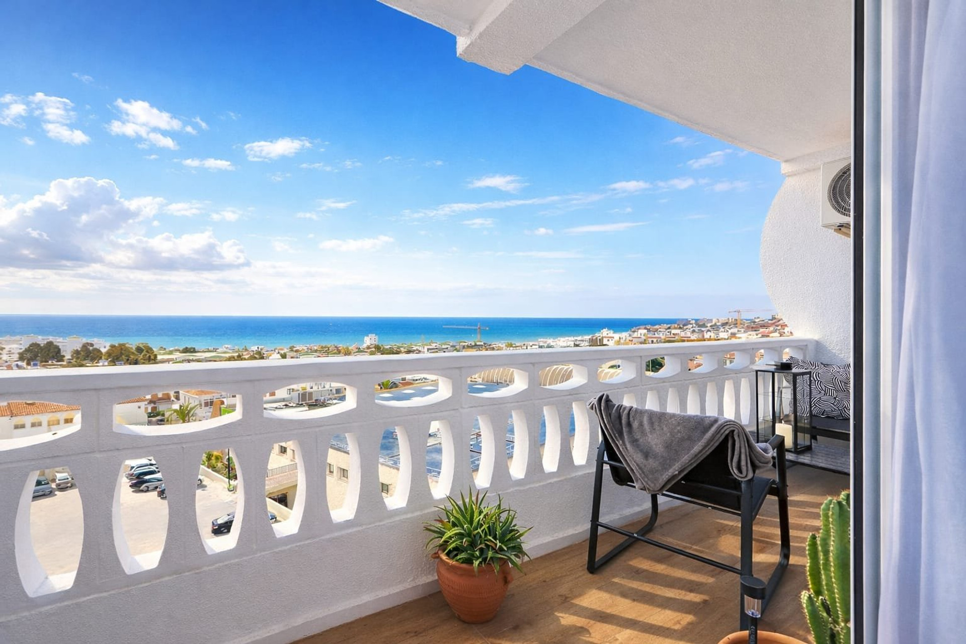 180-degree panoramic Mediterranean sea view
