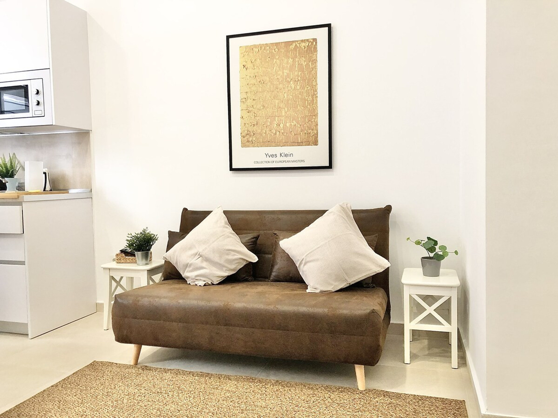 seating area with a sofa-bed