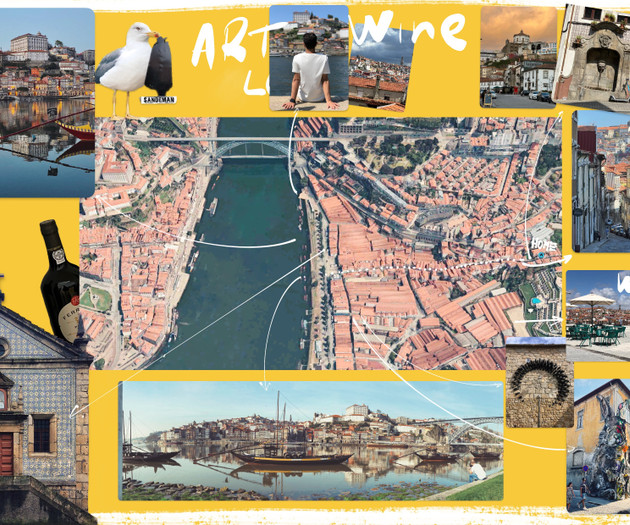 Porto city collage artwork