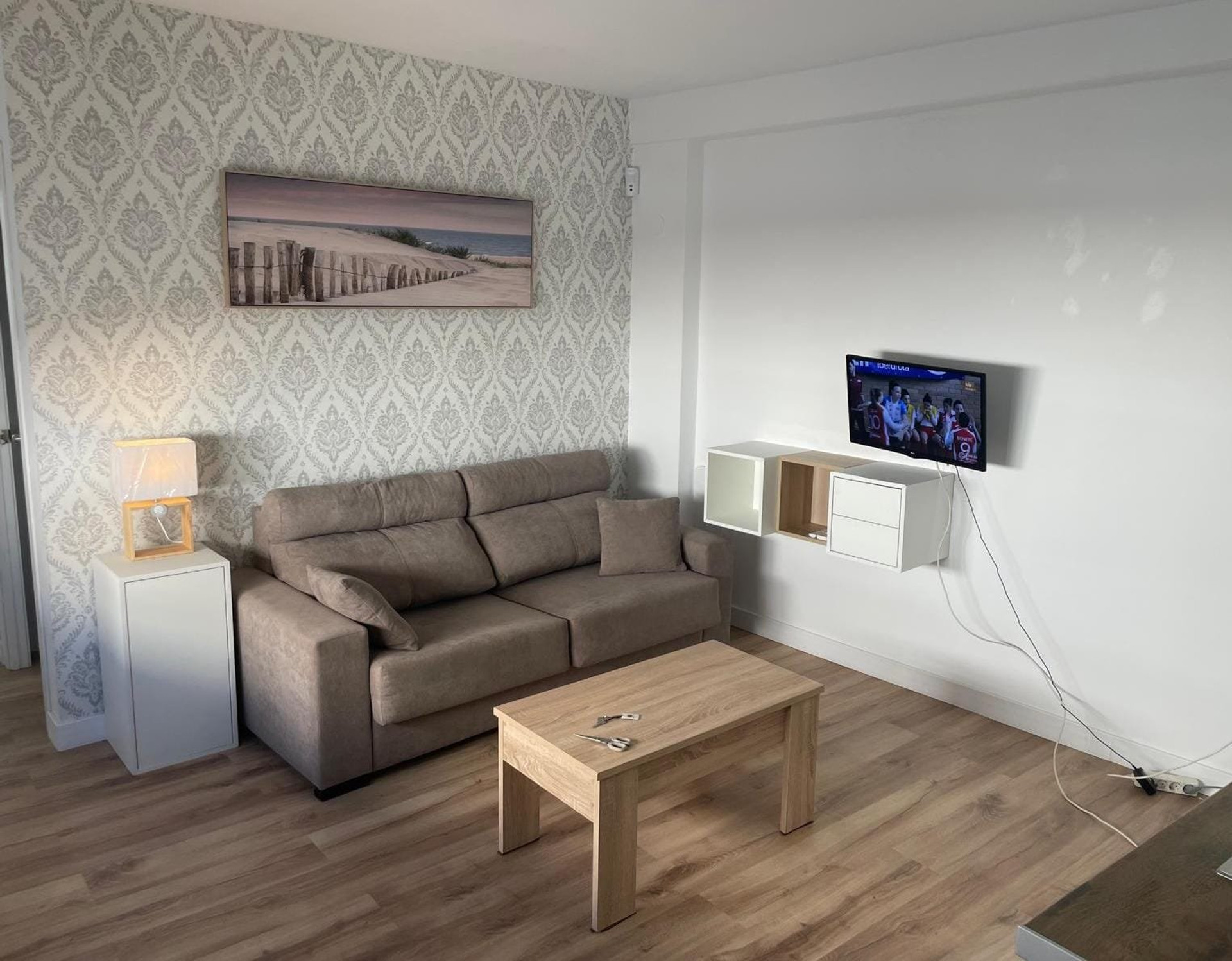 Cozy living room with TV