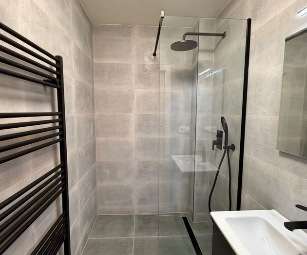 Bathroom with walk-in shower