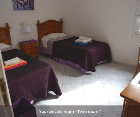 Sunny Coliving Villa with jacuzzi - Twin Room 1