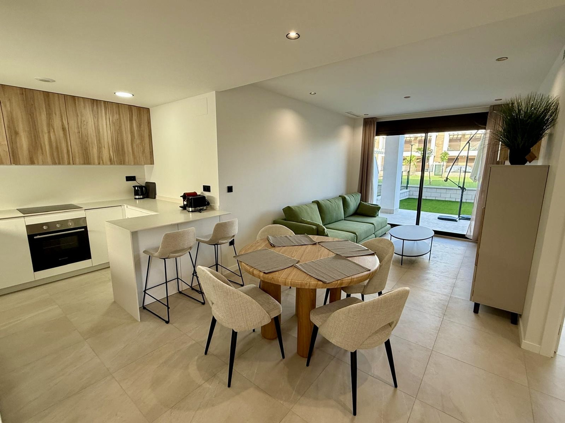 Open plan living dining kitchen