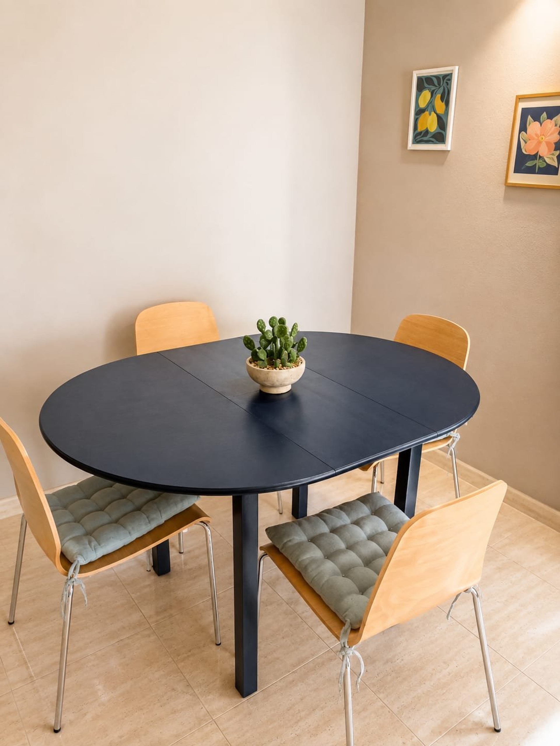 Dining table with four chairs