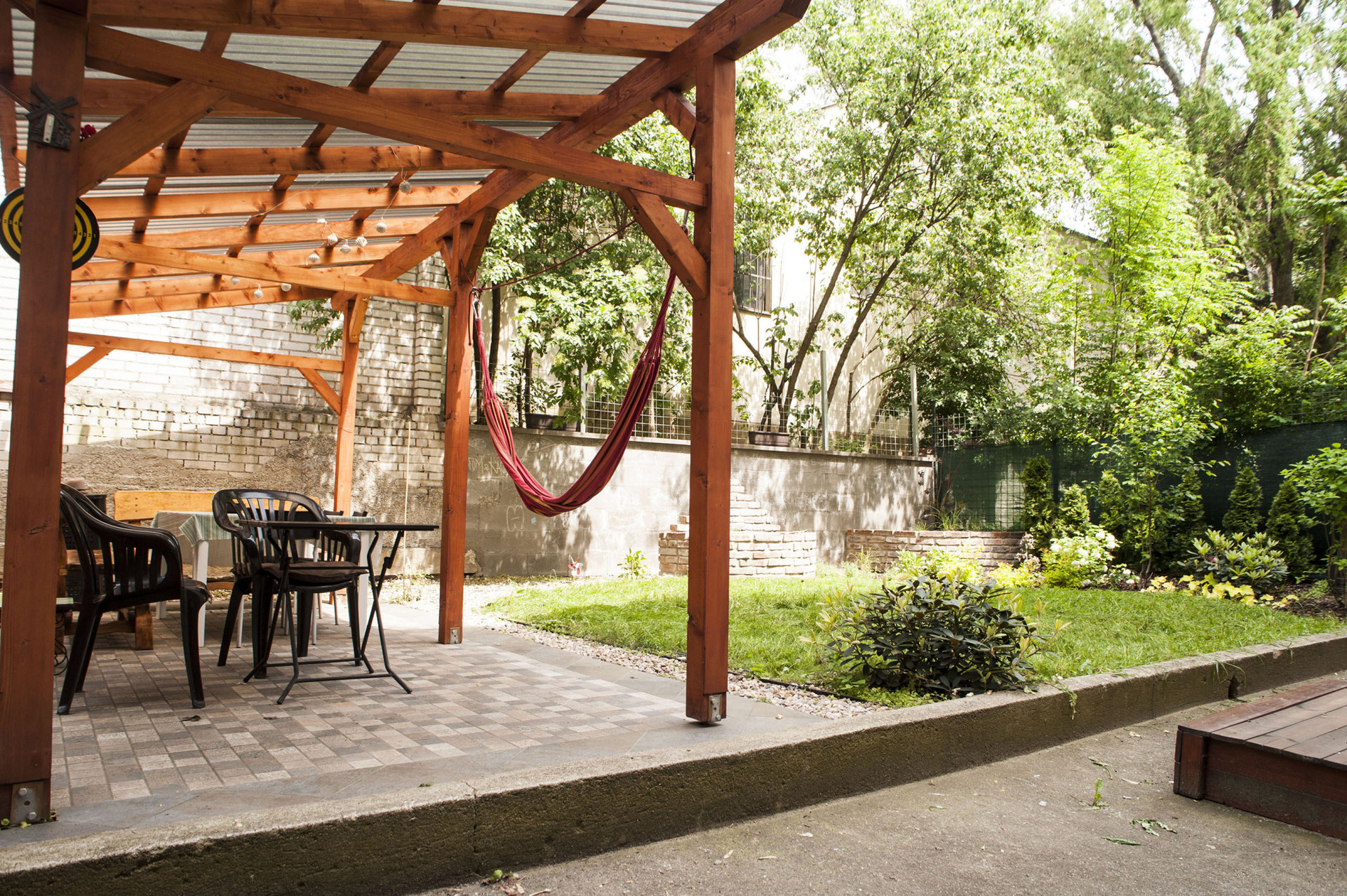 Our lovely garden where you can do barbecue or just relax :)