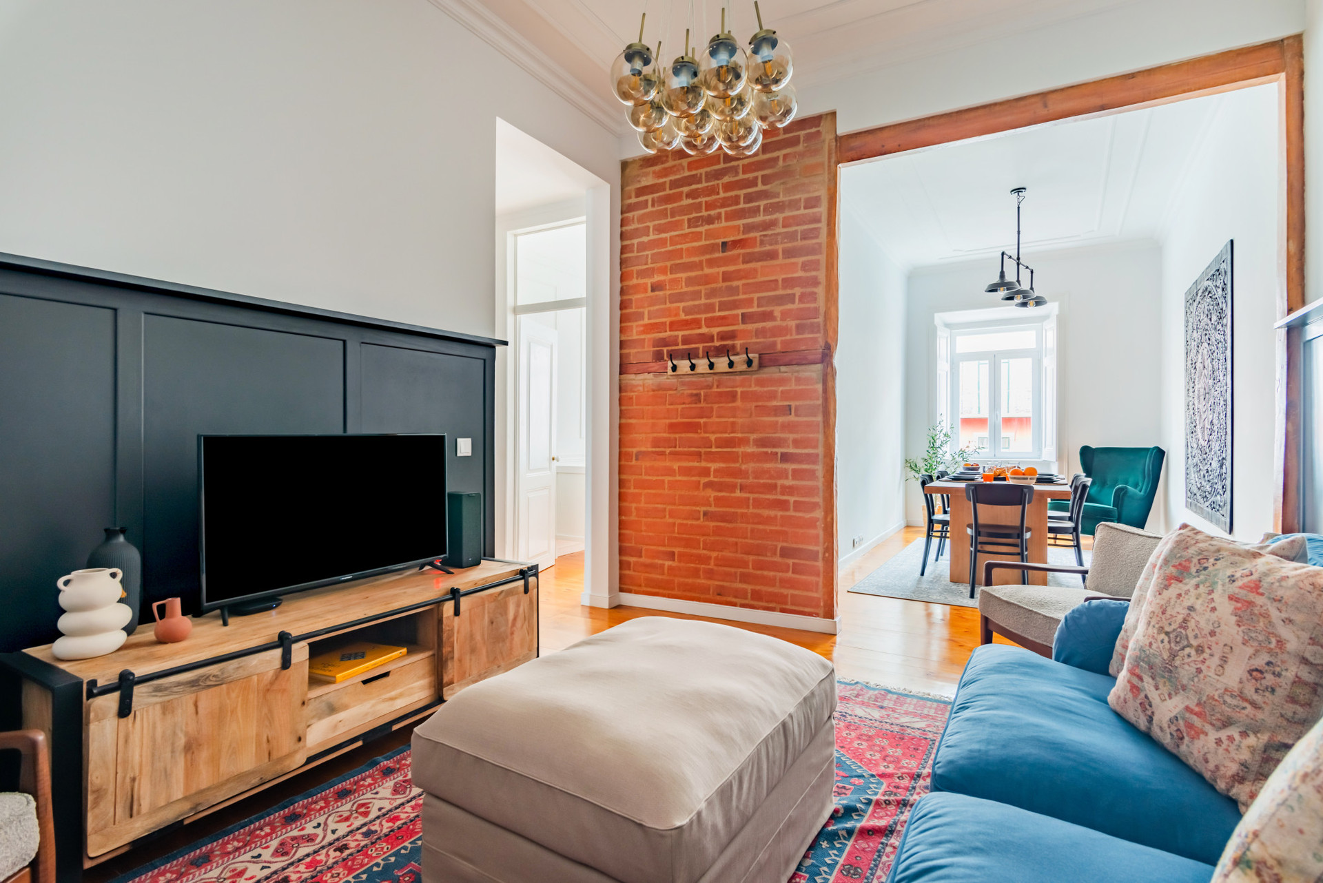 Living Room with a comfy sofa and TV.