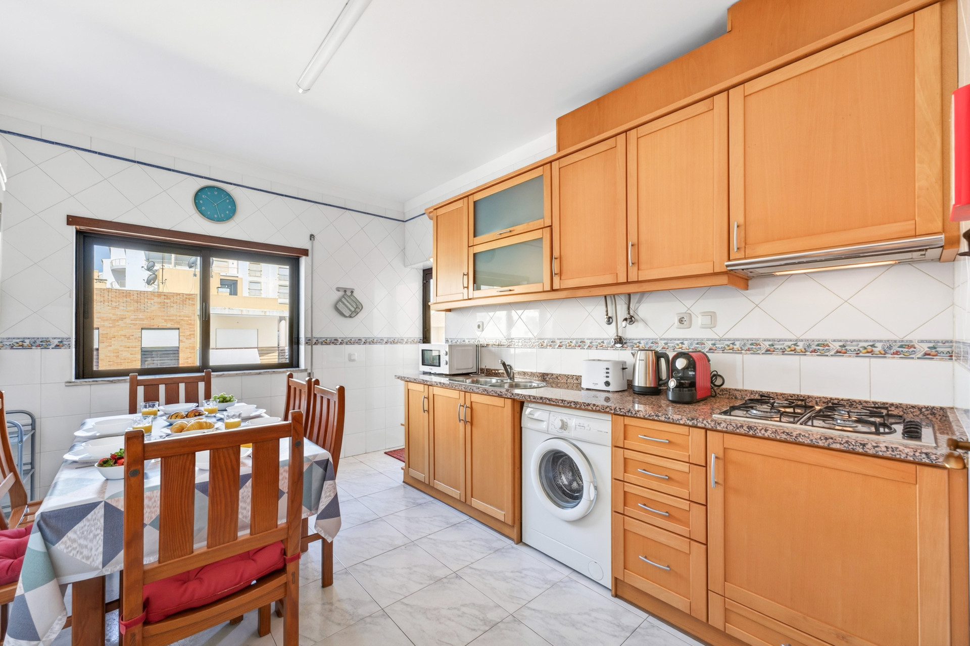 Bright kitchen with dining nook