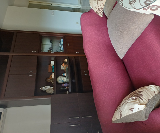 Living room storage cabinet detail