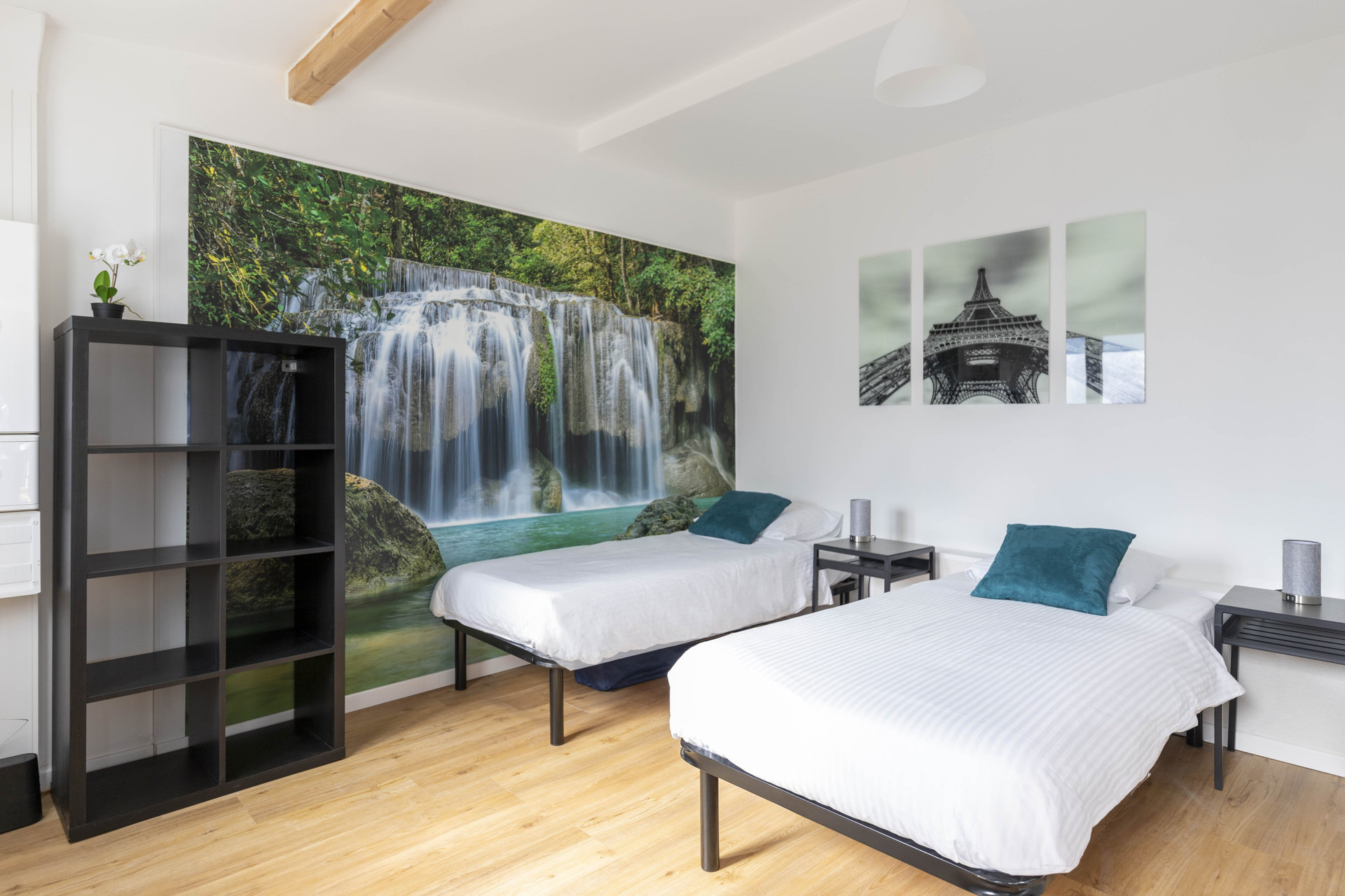 Chambre avec 2 lits de 90 qui peuvent être rapprochés