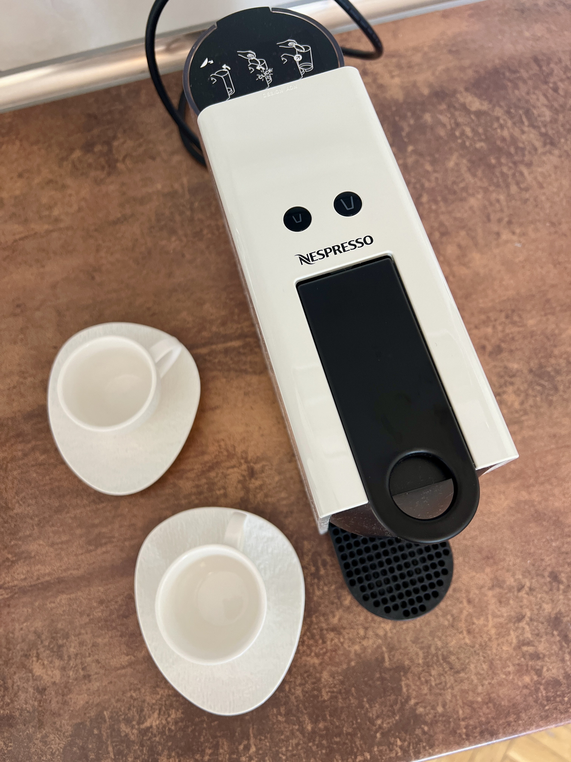 Nespresso machine from above