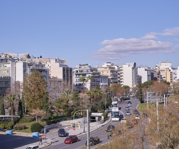 The view of the Parthenon monument