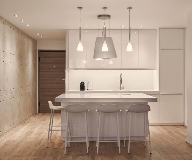 The full equipped kitchen
