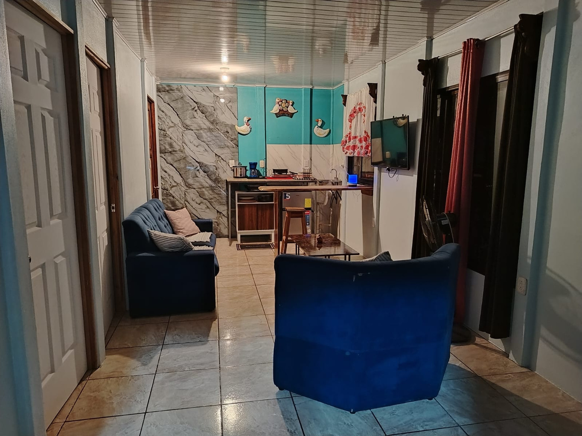 living and kitchen