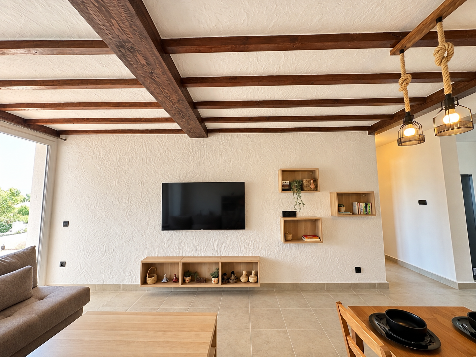 Living room TV wall