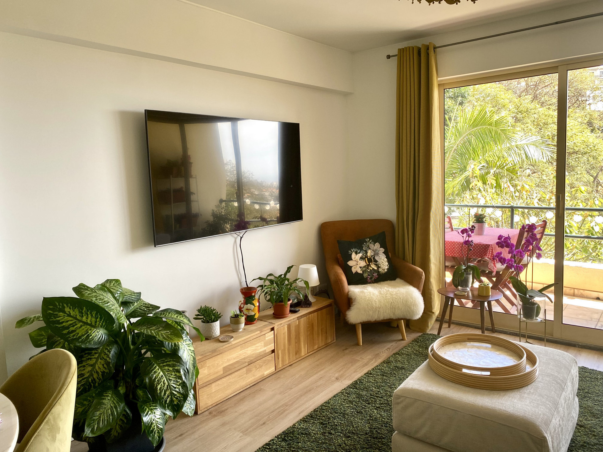 TV & Balcony view
