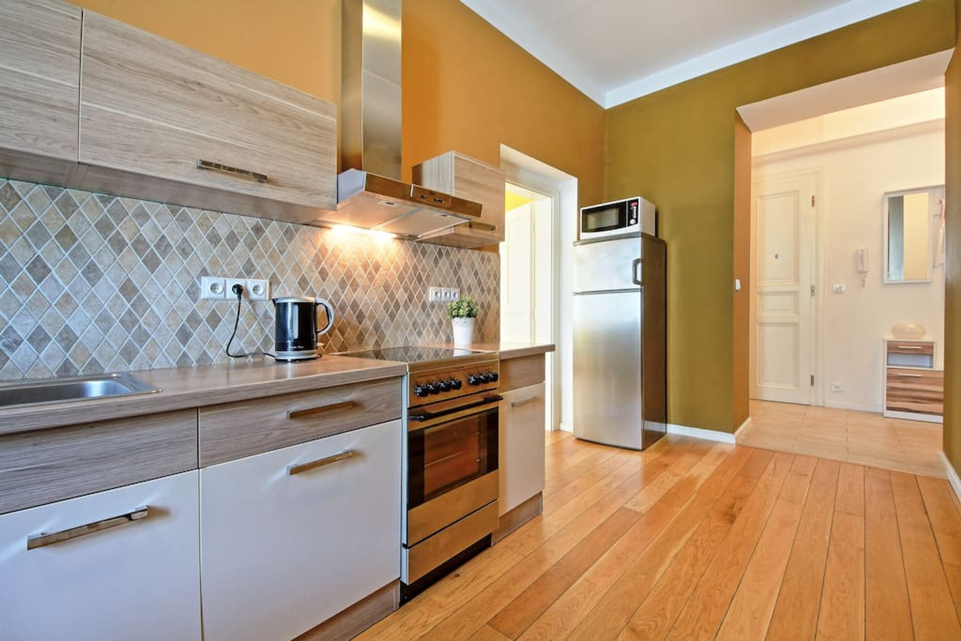 spacious and separated kitchen