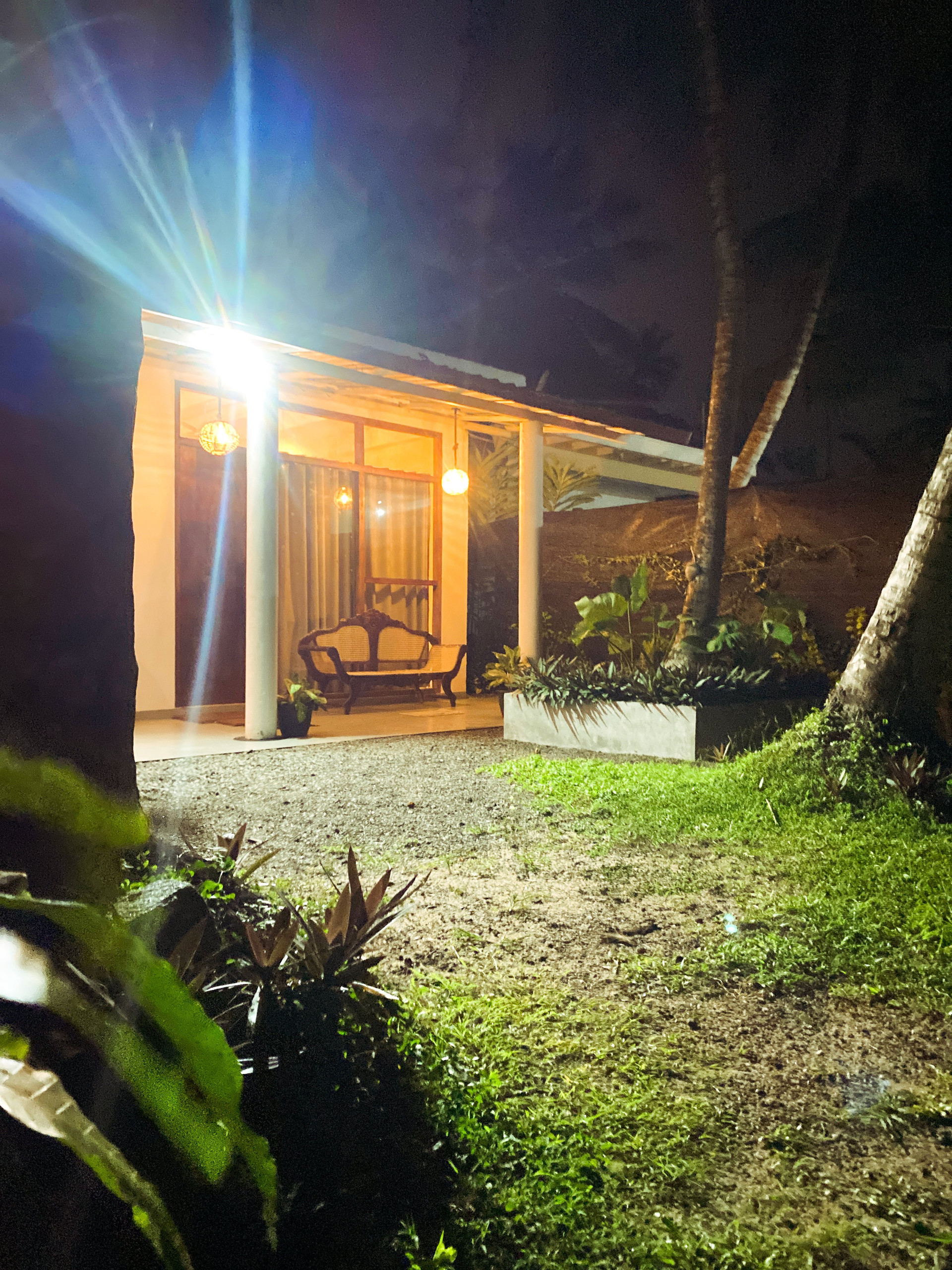 Garden view from the cabana