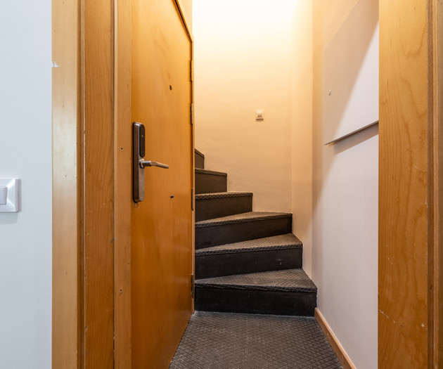 Confy attic with terrace 1 bedroom right in Born