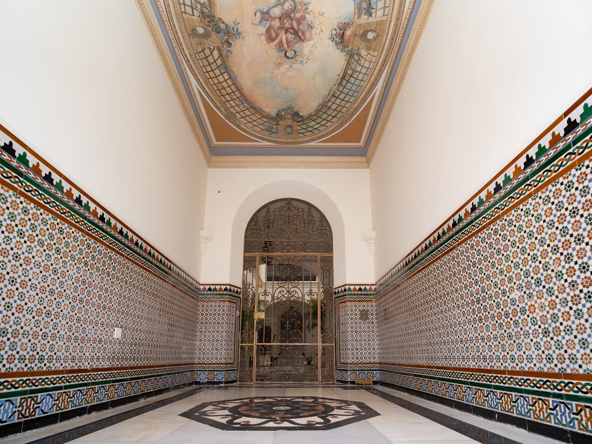 One of the entrances to building