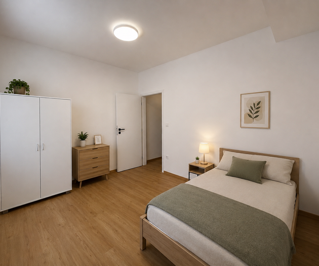 Bright Renovated 2-Bedroom Apartment (3+kk), 73 m²