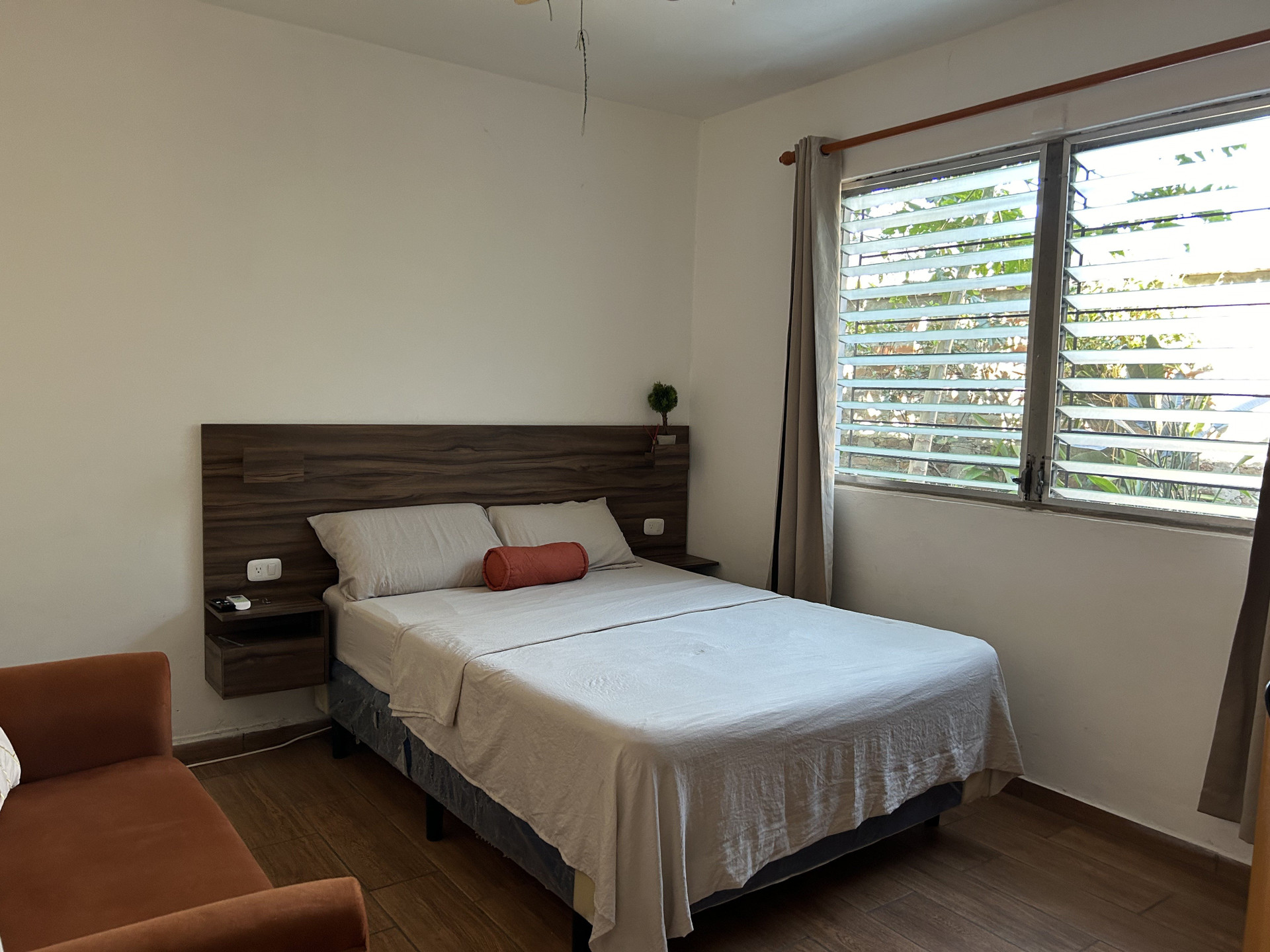 Bedroom with double bed and window