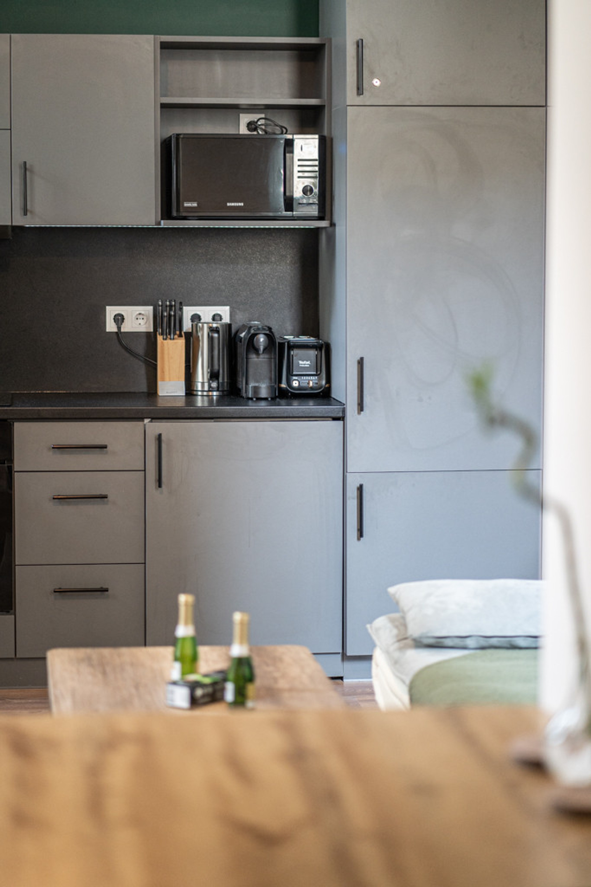 kitchen and the goodies waiting for you