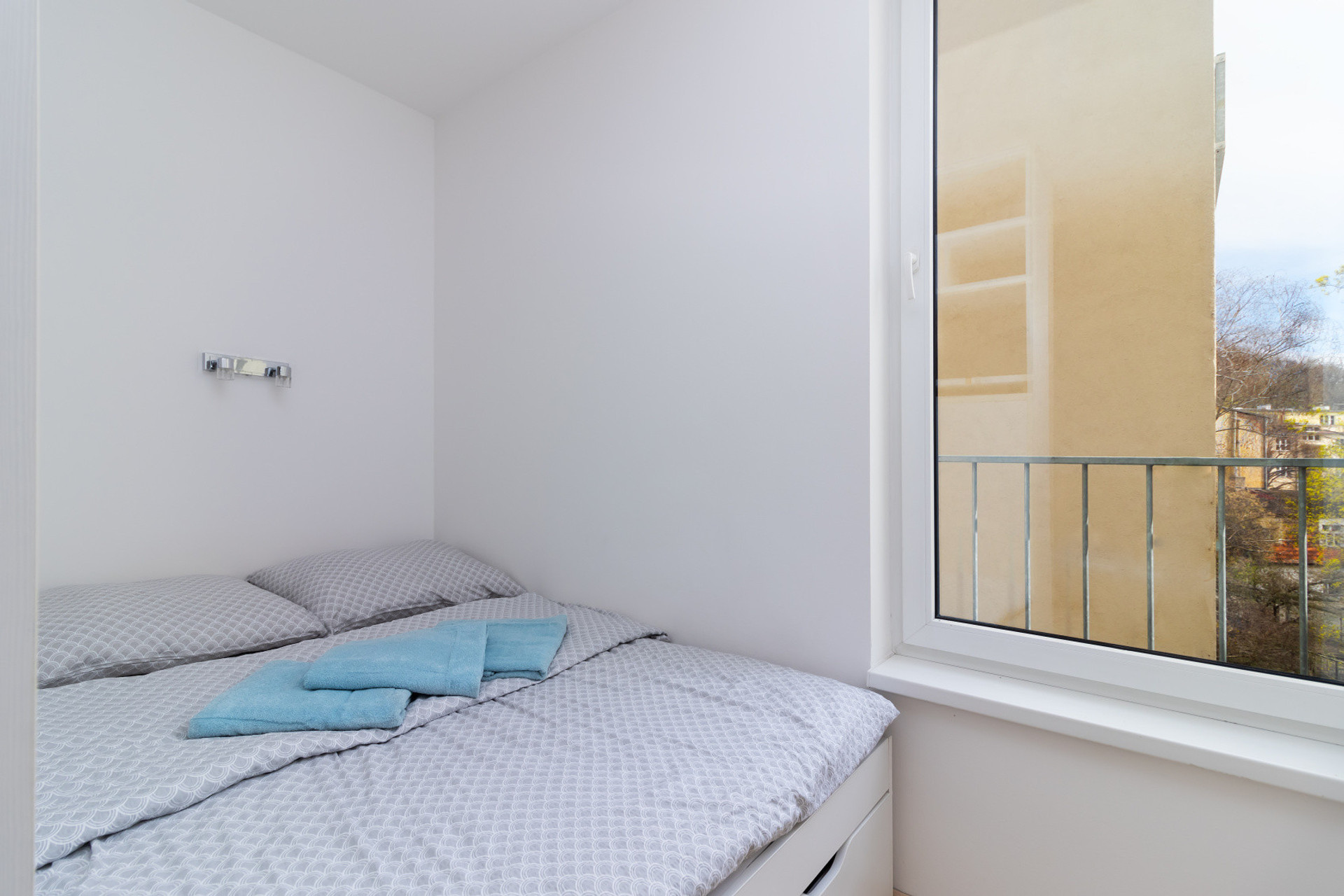 Cozy bedroom nook with window