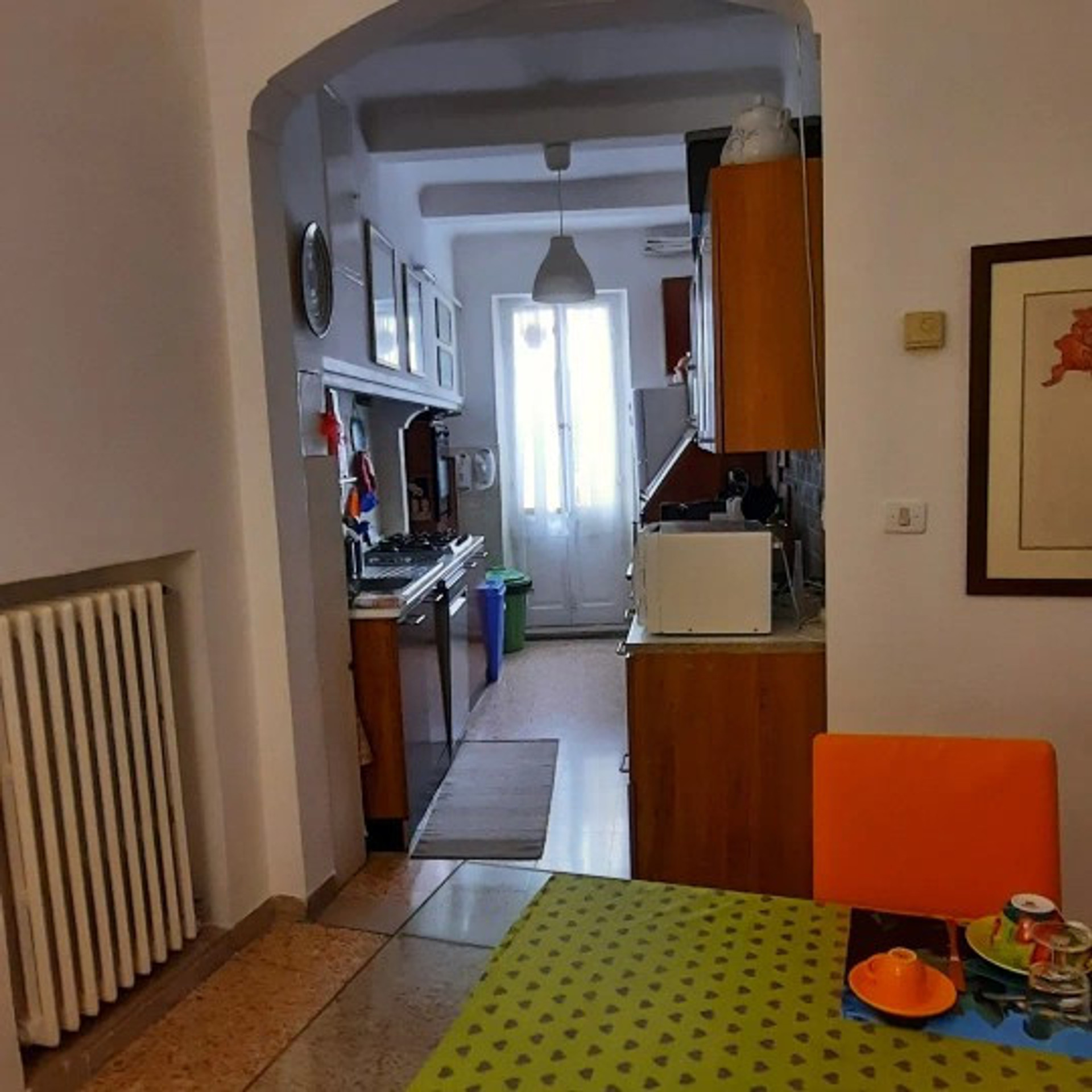 dining area and kitchen