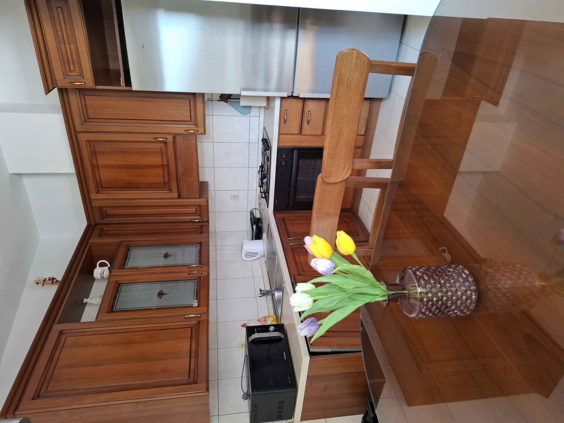 Wooden kitchen with cabinetry