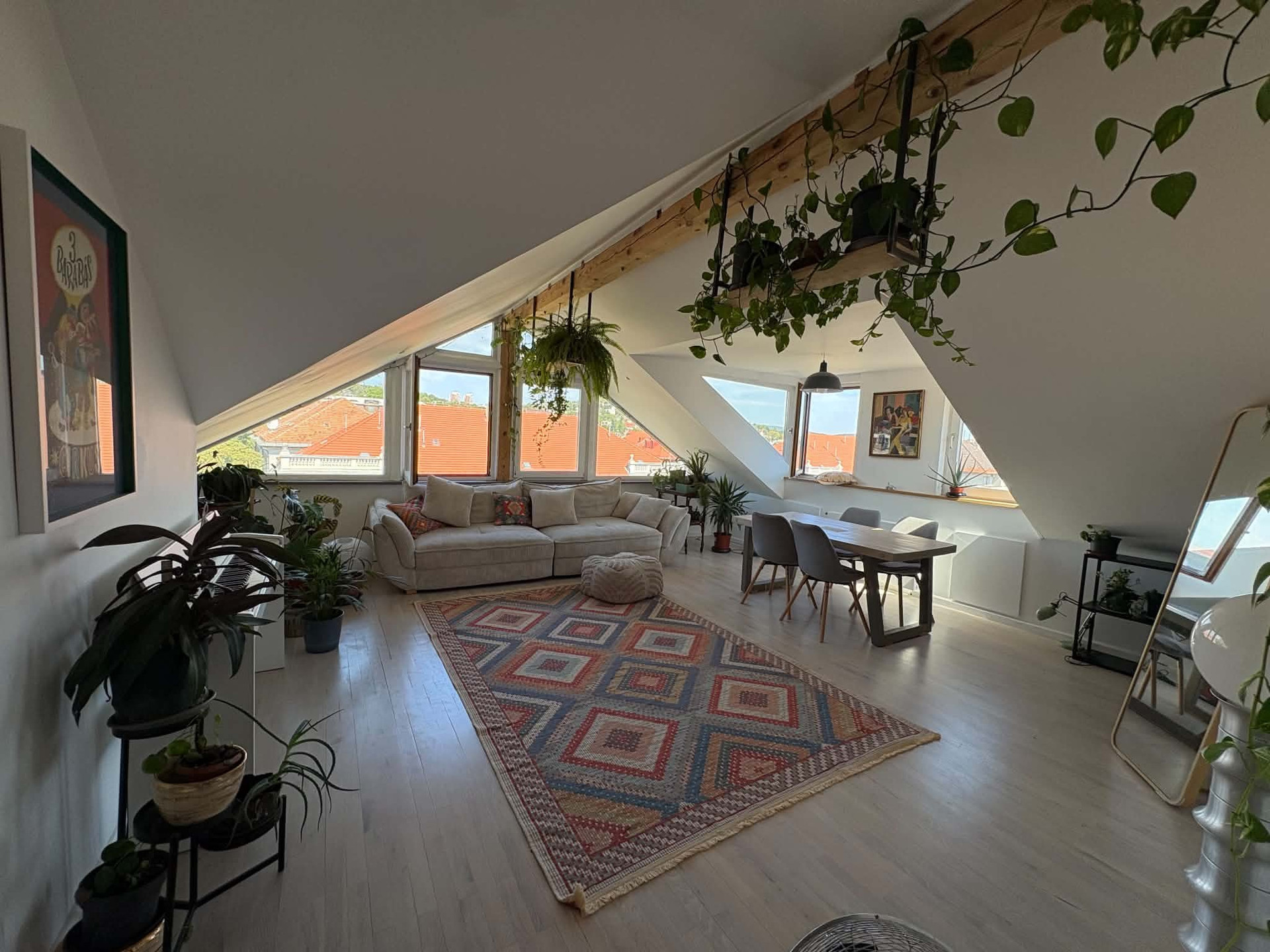 Living room with dining area
