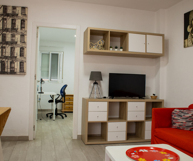 Living area with TV unit