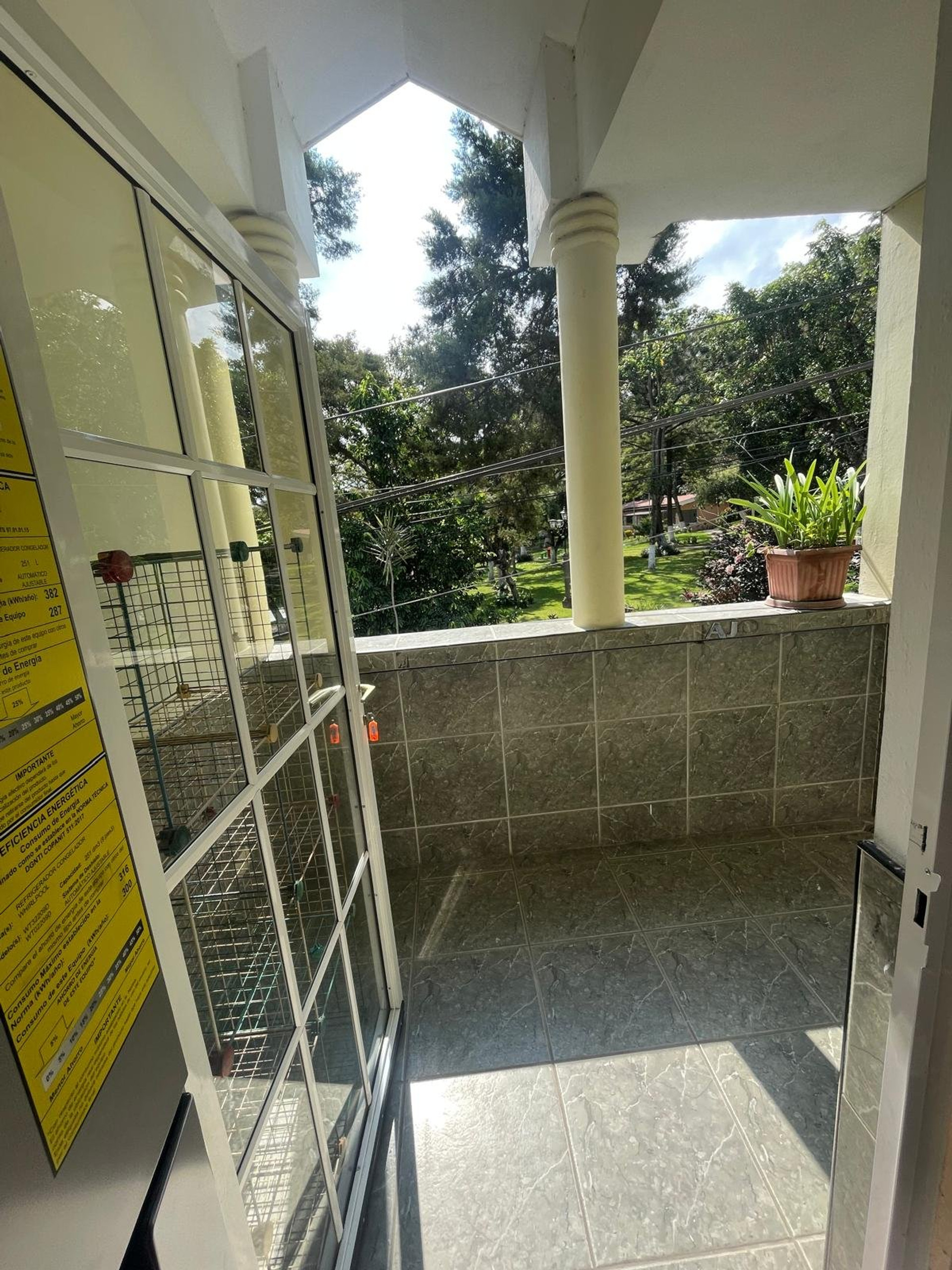 Terraza con vistas al parque