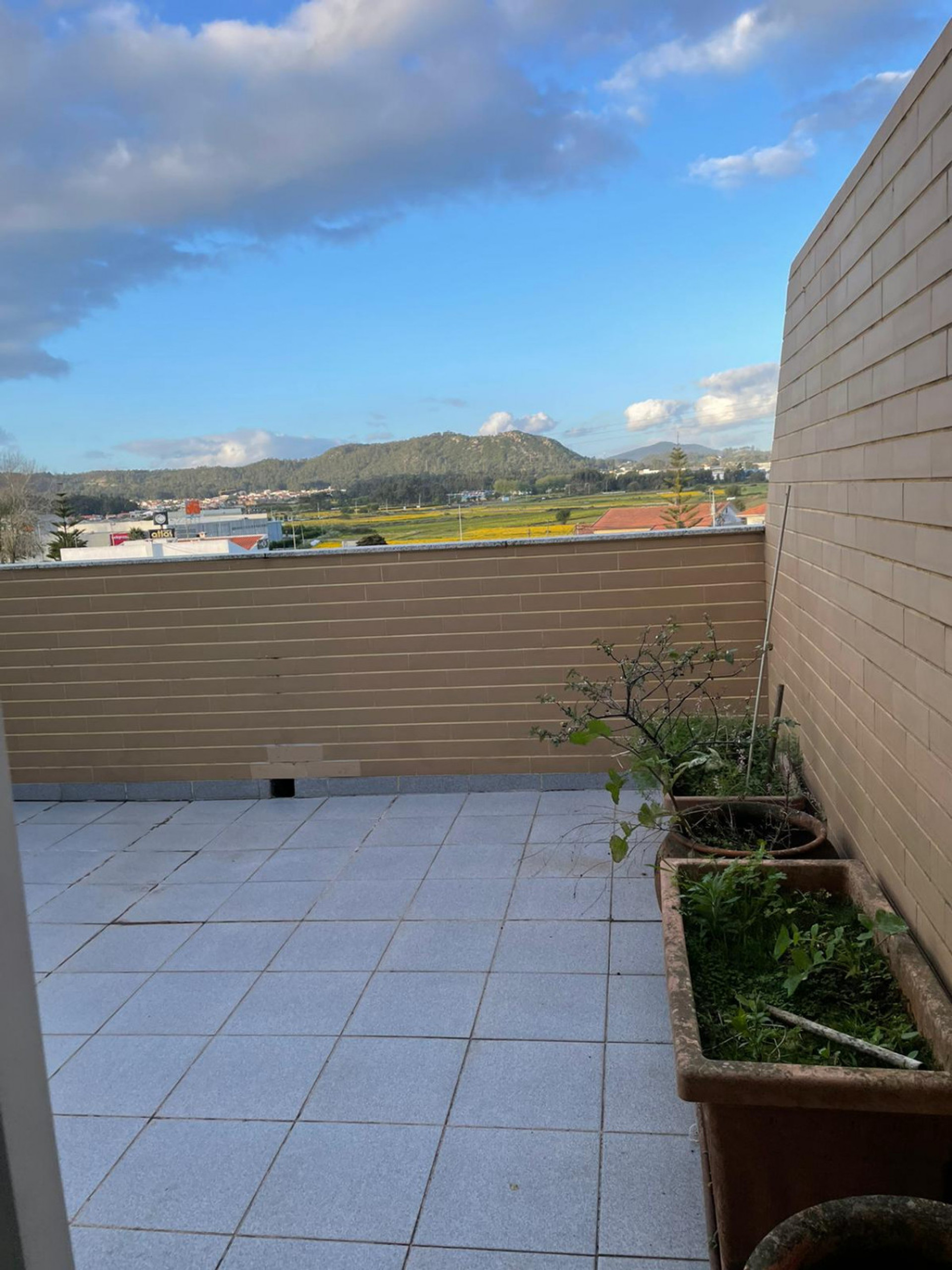 terrace facing the moutain