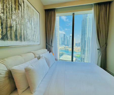 Luxe 4BR | Forte 1 | Fountain & Burj View