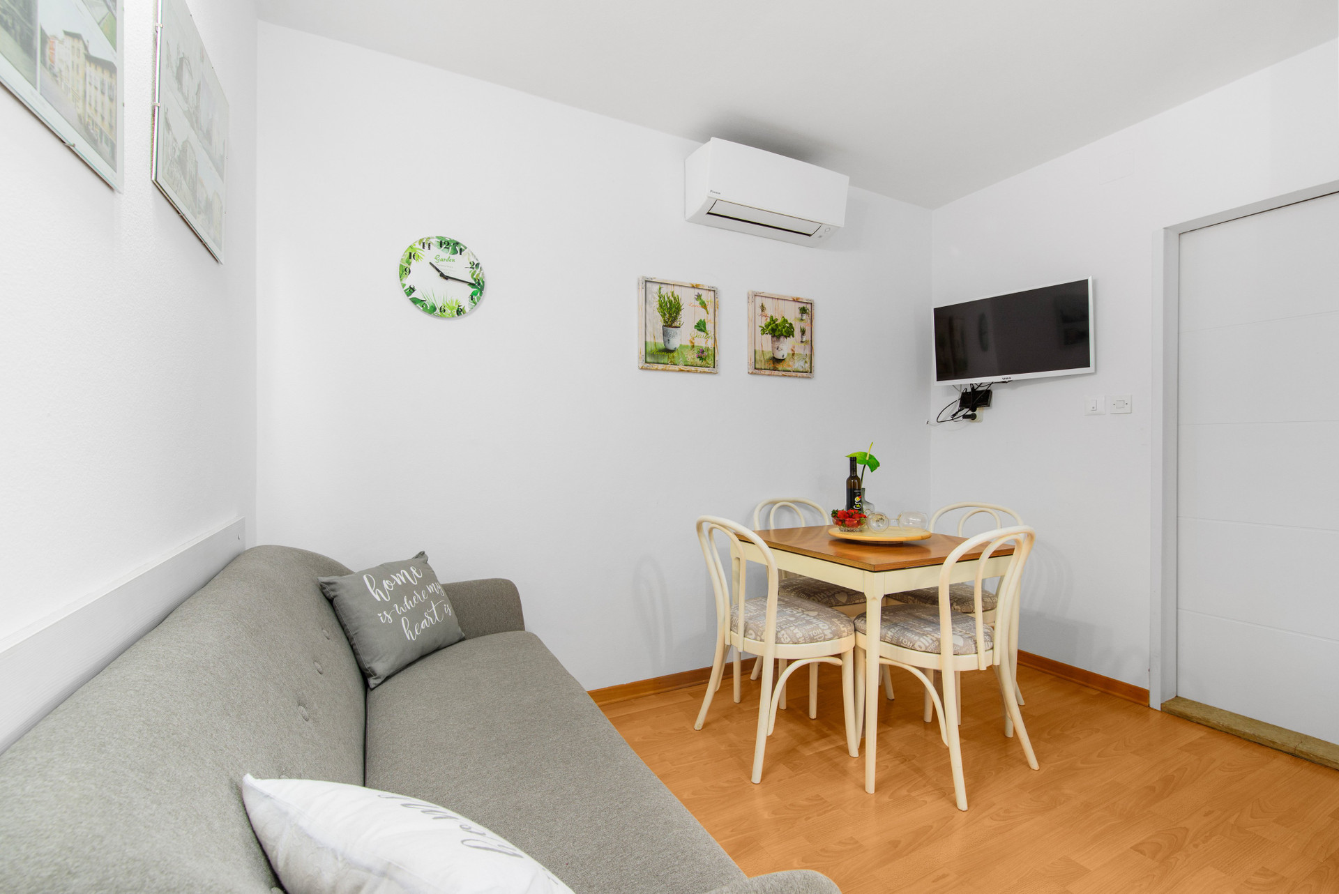 Living dining area with TV