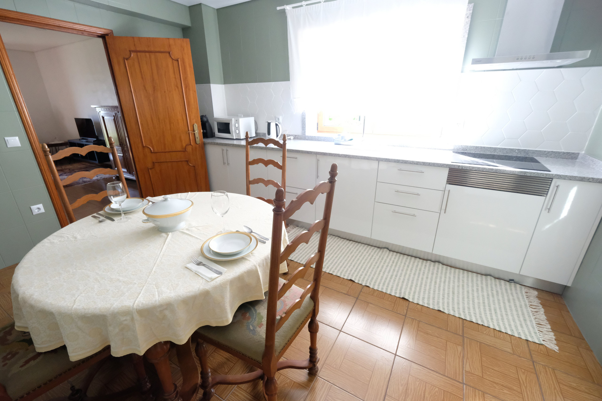 Kitchen and dining area