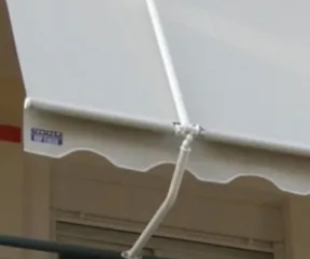 Balcony awning exterior view