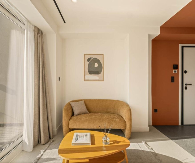 Sofa corner near entrance door