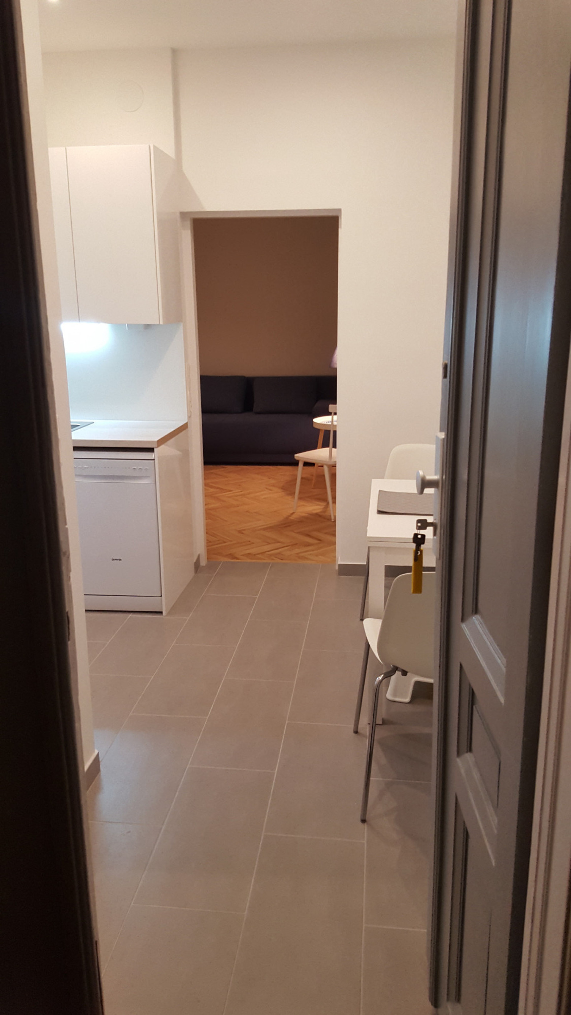 Entrance and kitchen