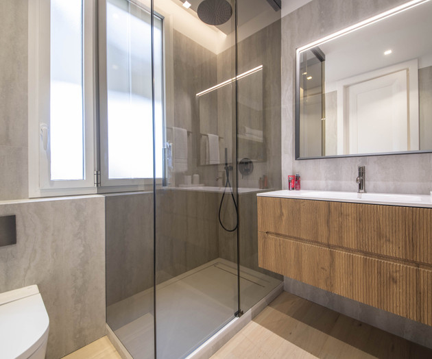 Bathroom with shower and toilet