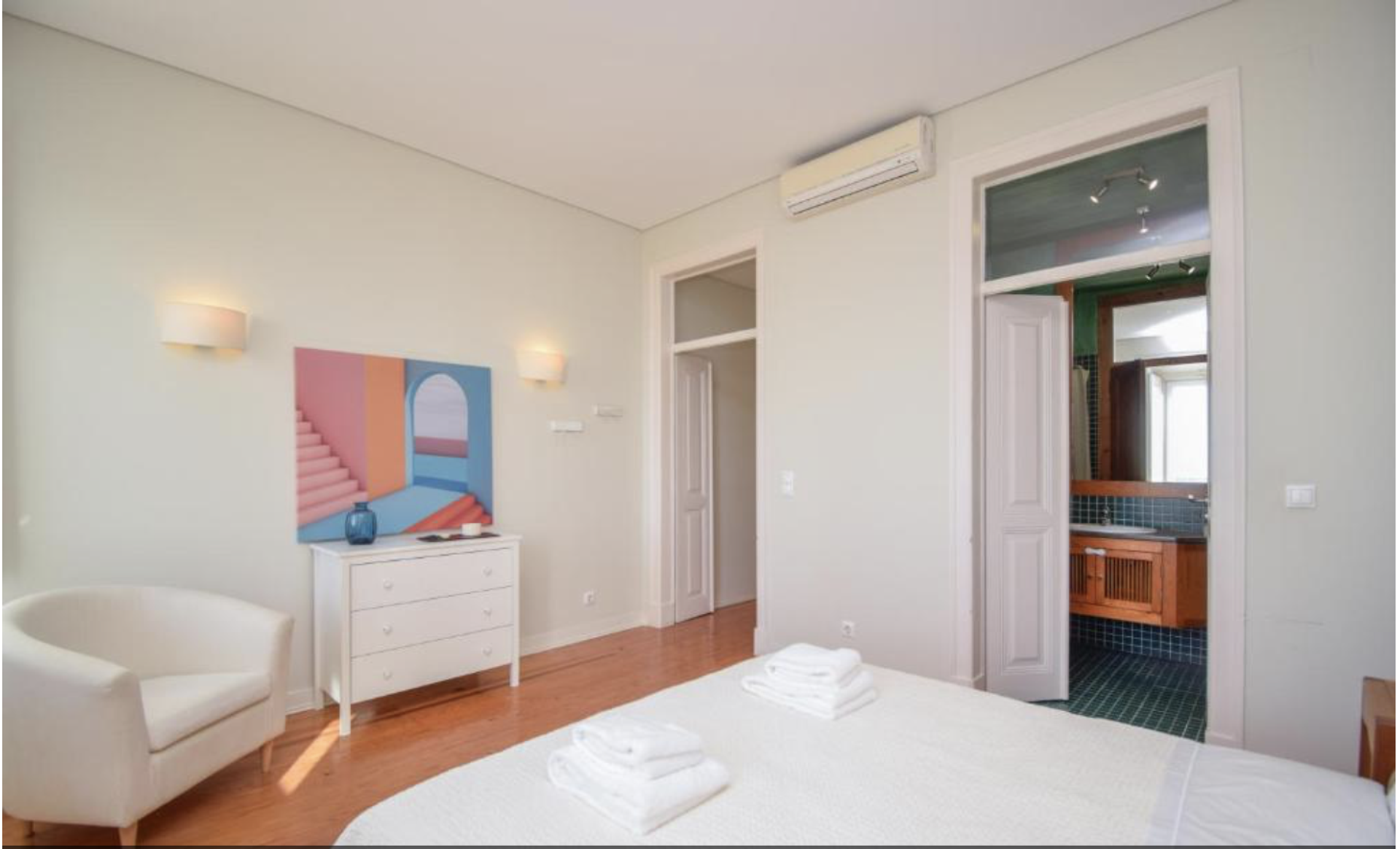 Bedroom with ensuite bathroom