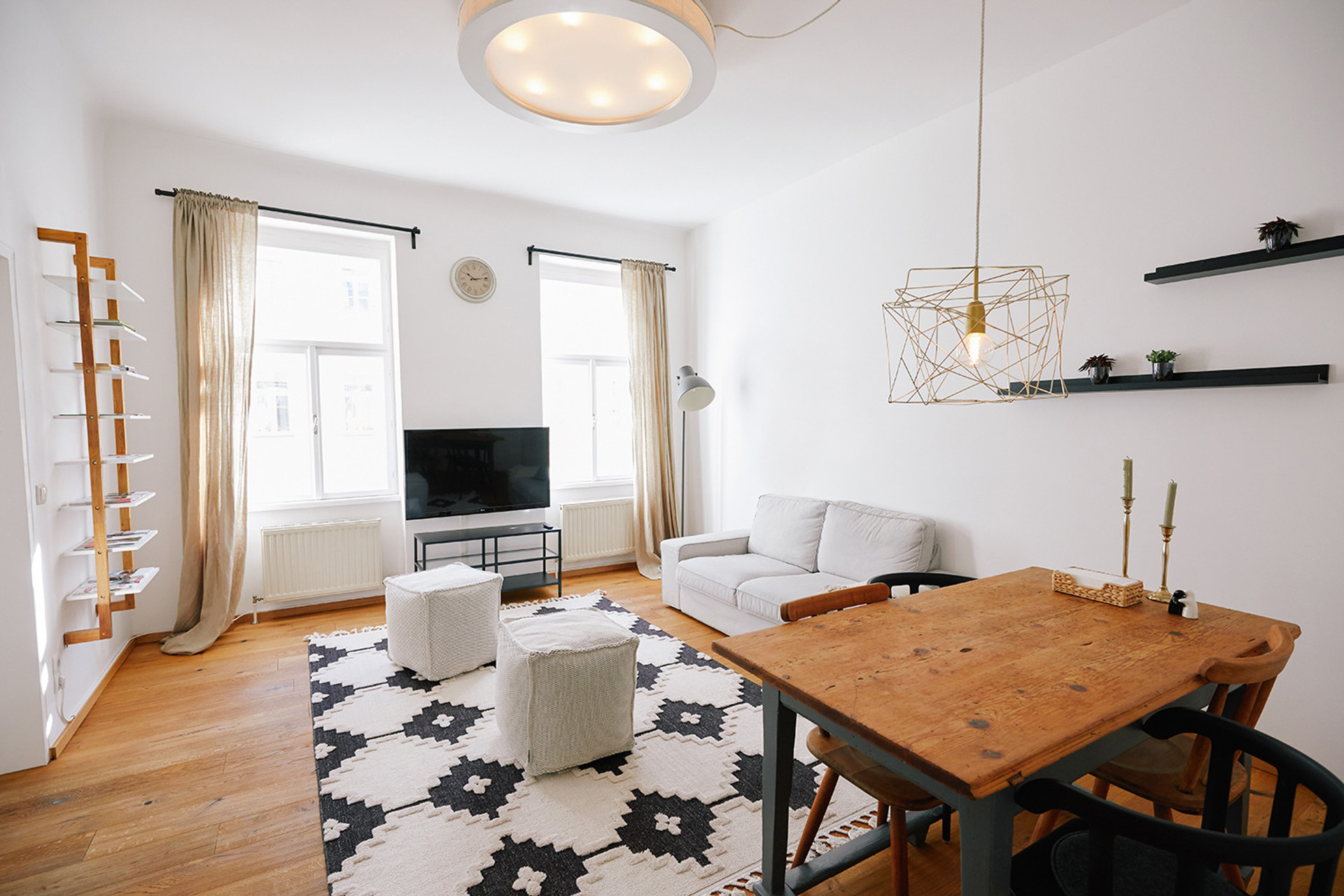 Living room with dinning area