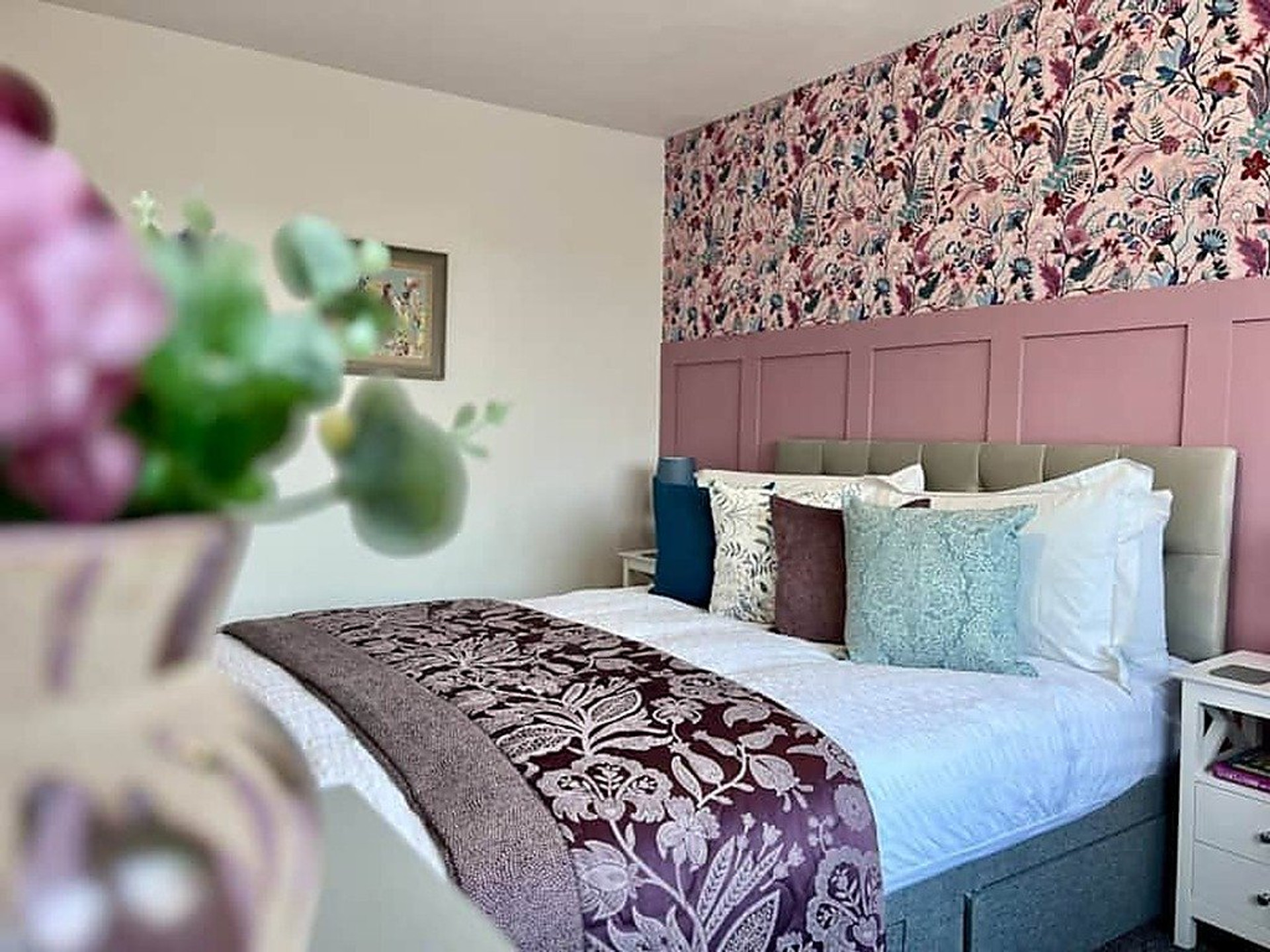 Bedroom 1 - comfy king bed in a stylish room