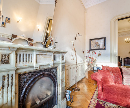 Stylish  flat with fireplace and balcony