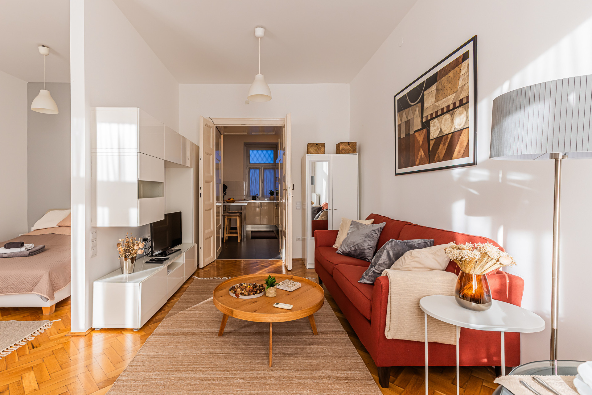living room with sofa