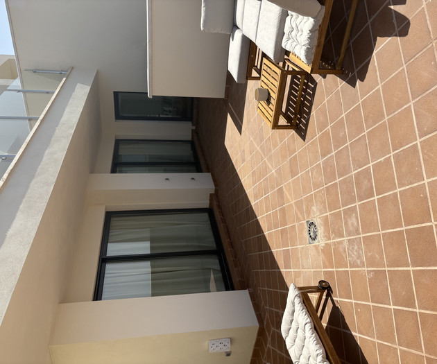 Balcony exterior view up