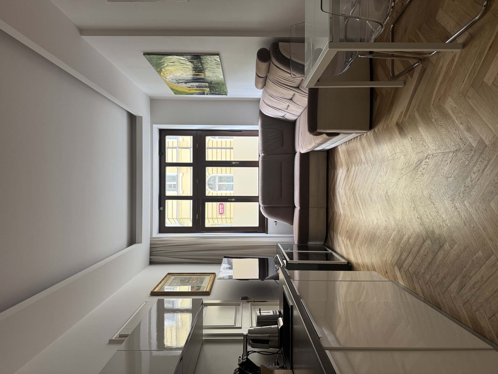 Open living area with window