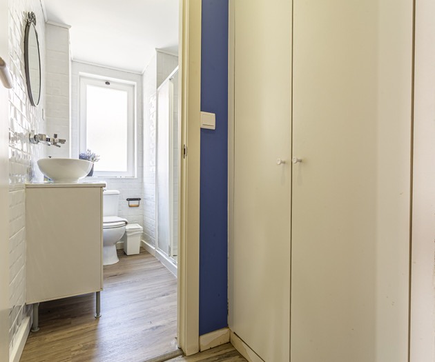 Bathroom view and wardrobe